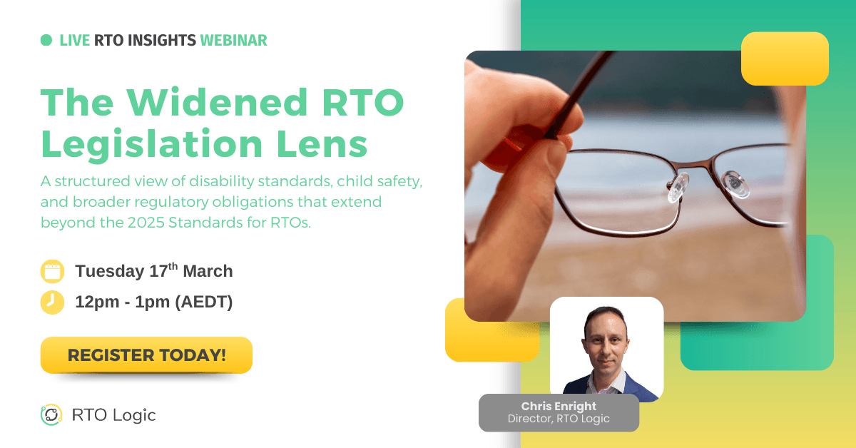 To Rto RTO Webinar: The Widened RTO Legislation Lens - RTO Logic